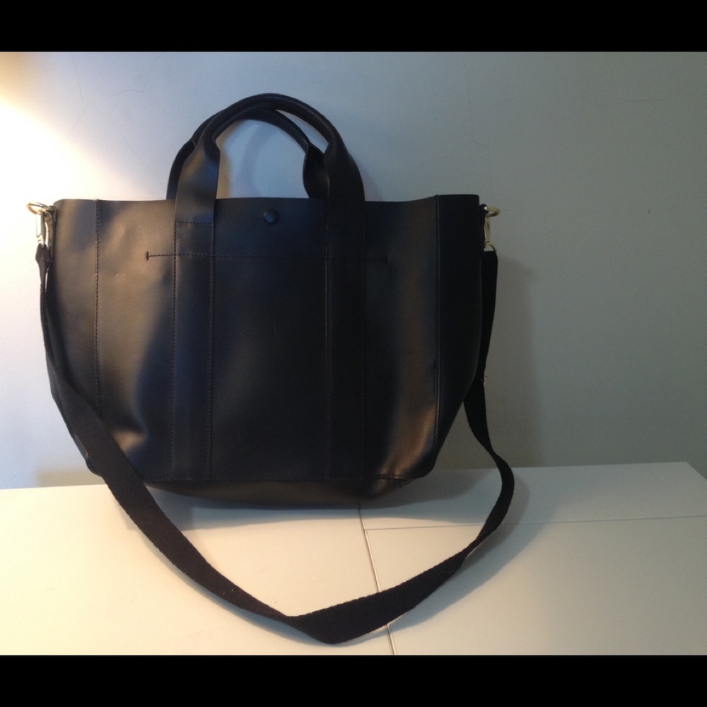 Black leather bag - perfect for work!